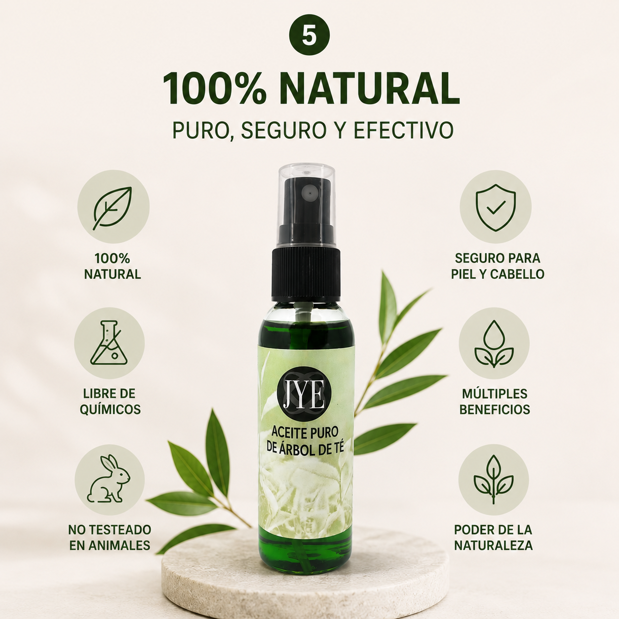 Aceite Puro de Árbol de Té 60 ml