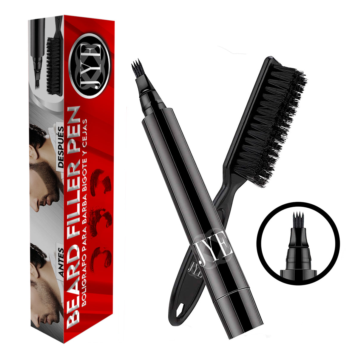 Kit Bolígrafo para Barba, Bigote y Cejas