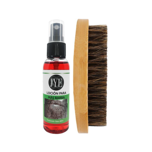 Kit Loción para Más Barba + Cepillo Militar