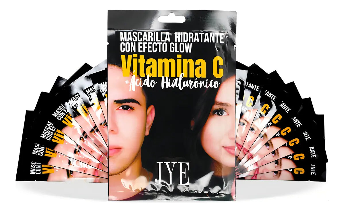 Mascarilla Hidratante con Efecto GLOW. Pack de 70 PZAS