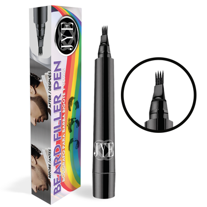 Precisión y Control Diseño Único Bolígrafo para Barba, Bigote y Cejas | Edición Pride