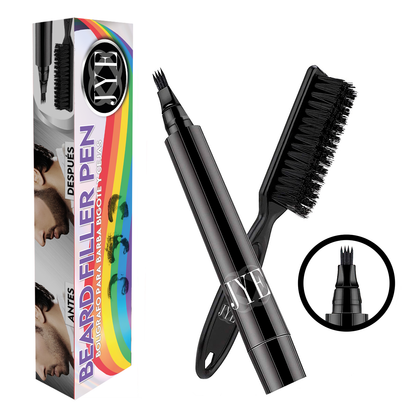 Precisión y Control Diseño Único Kit Bolígrafo para Barba, Bigote y Cejas | Edición Pride