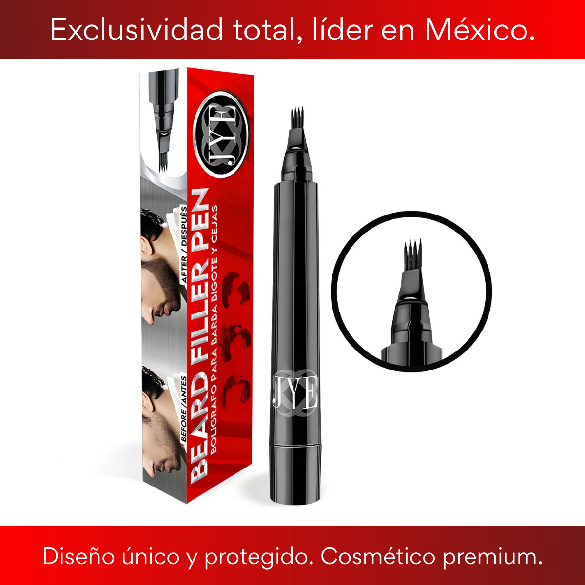 Bolígrafo para Barba, Bigote y Cejas