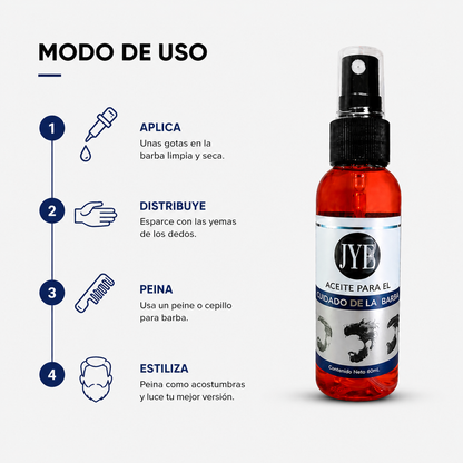 Aceite para el Cuidado de la Barba JYE