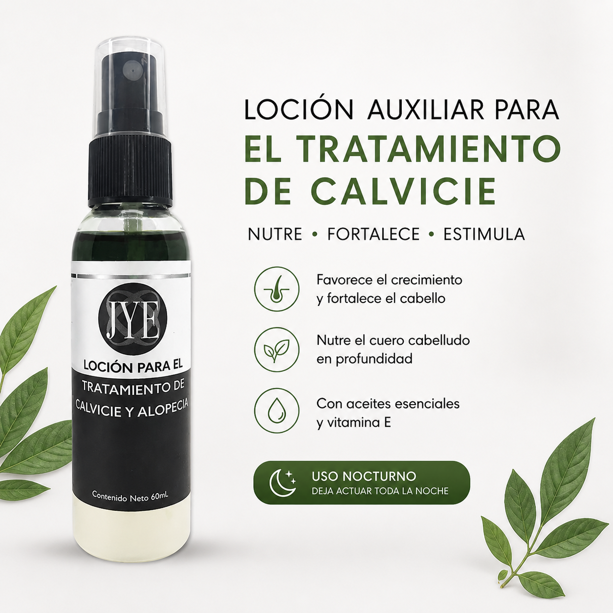 Loción Auxiliar para el Tratamiento de la Calvicie JYE