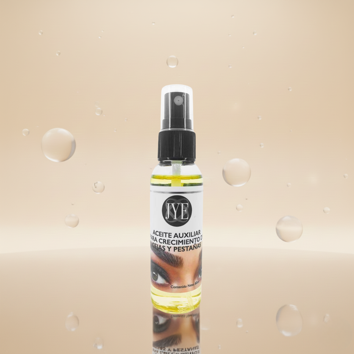 Aceite Auxiliar para Crecimiento de Cejas y Pestañas