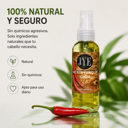 Aceite Puro de Chile Potenciador Extremo De Crecimiento Fórmula De Engrosamiento Y Regeneración