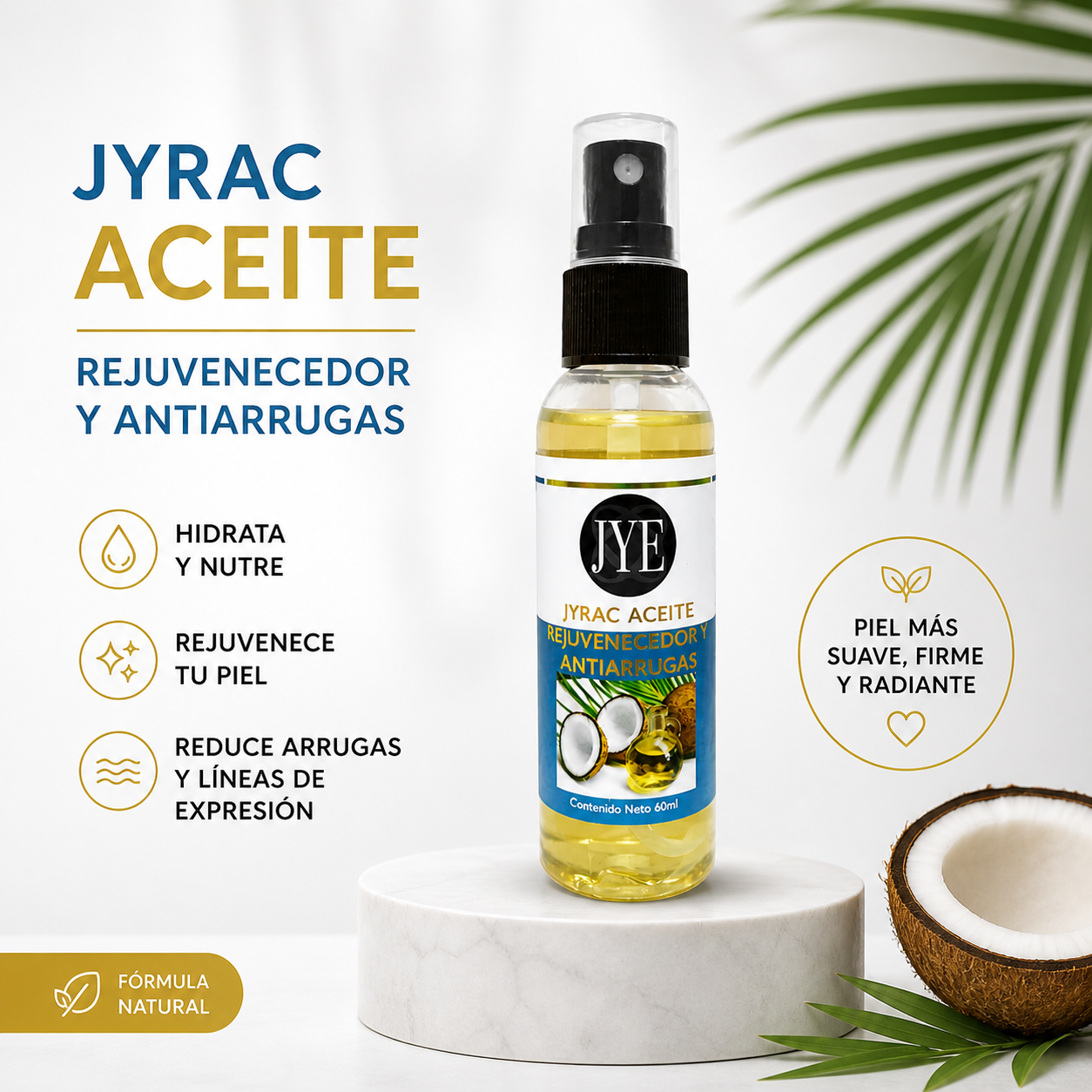 JYRAC: Aceite Rejuvenecedor y Antiarrugas