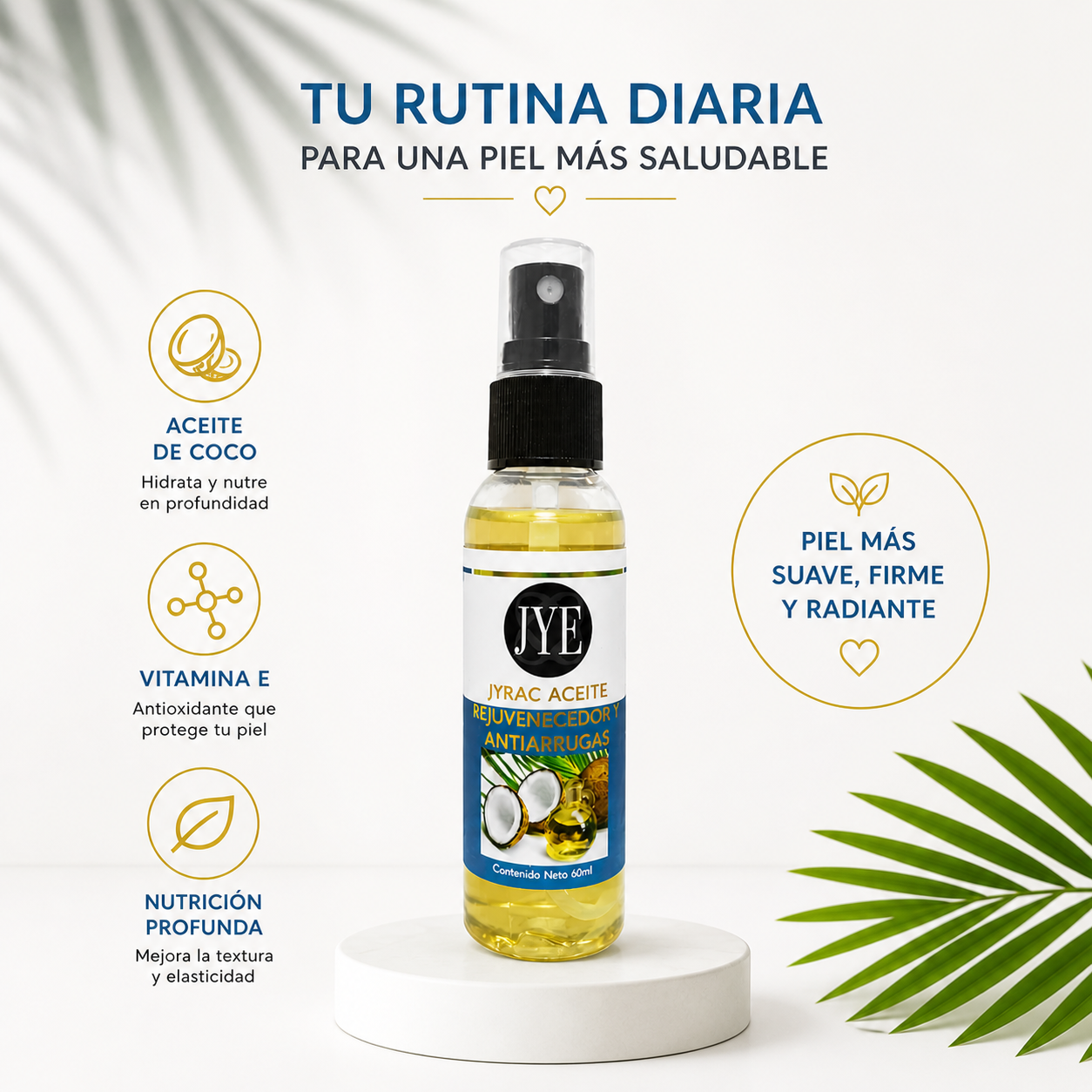 JYRAC: Aceite Rejuvenecedor y Antiarrugas