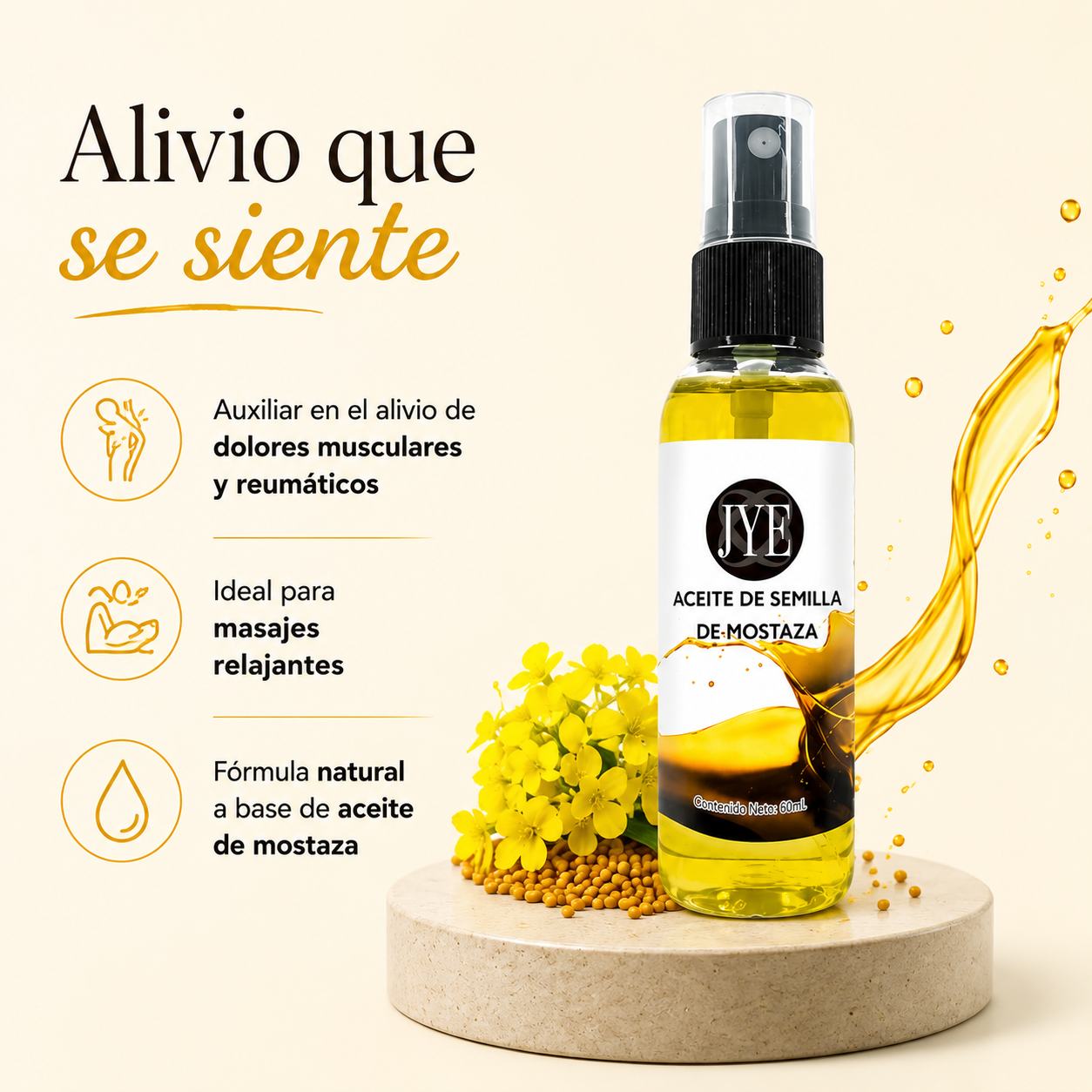 Aceite de Semilla de Mostaza 60 ml