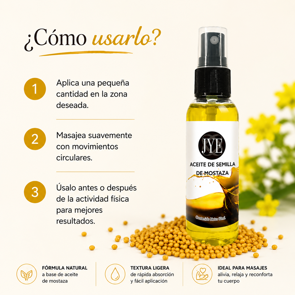 Aceite de Semilla de Mostaza 60 ml