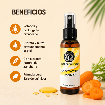 Aceite Bronceador con Extracto de Zanahoria 60 ml