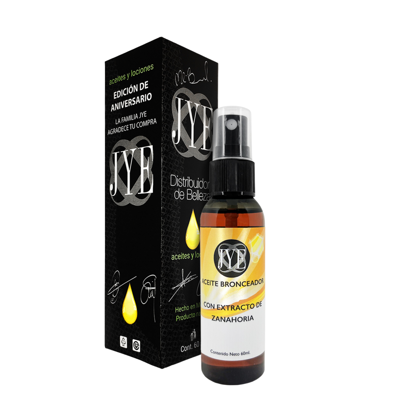 Aceite Bronceador con Extracto de Zanahoria